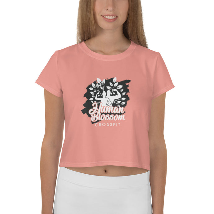T-shirt Crop-Top Human Blossom